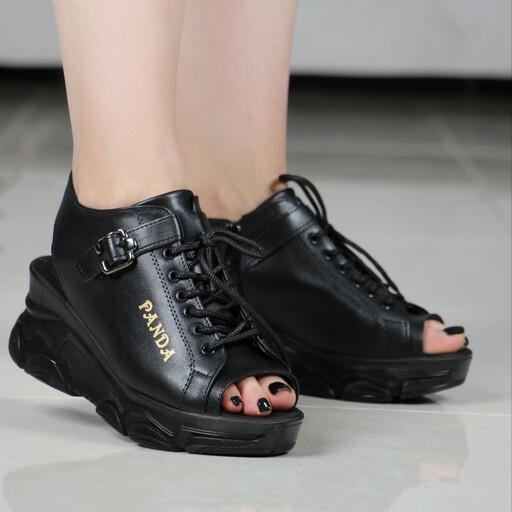 کفش تابستانی زنانه مدل پاندا رنگ مشکی